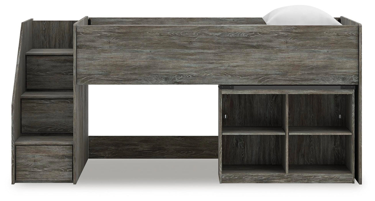 Five Star Furniture - Frandern Loft Bed with Bookcase Storage