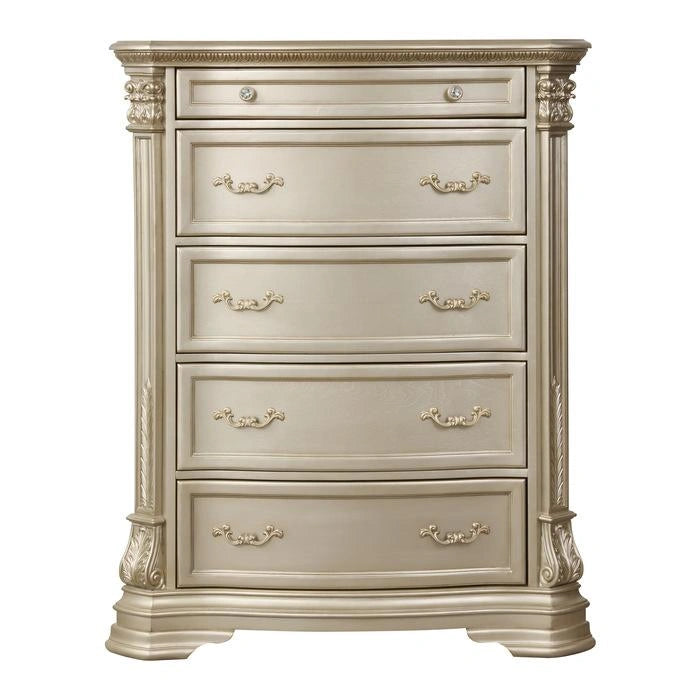 Five Star Furniture - Antoinetta Chest in Champagne Wood 1919NC-9