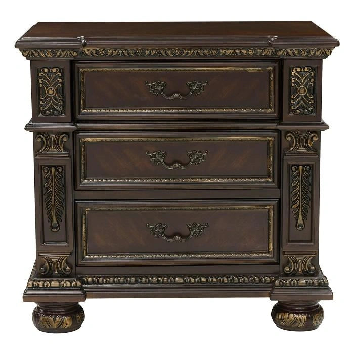 Five Star Furniture - Catalonia 3 Drawer Nightstand in Cherry 1824-4