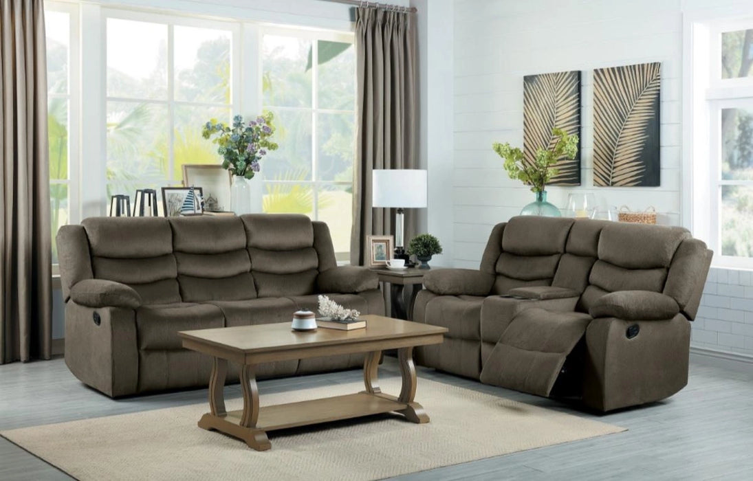 Five Star Furniture - Discus Double Reclining Loveseat in Brown 9526BR-2