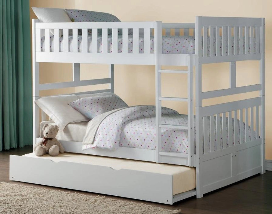 Five Star Furniture - Galen Full/Full Bunk Bed w/ Storage Boxes in White B2053FFW-1*T
