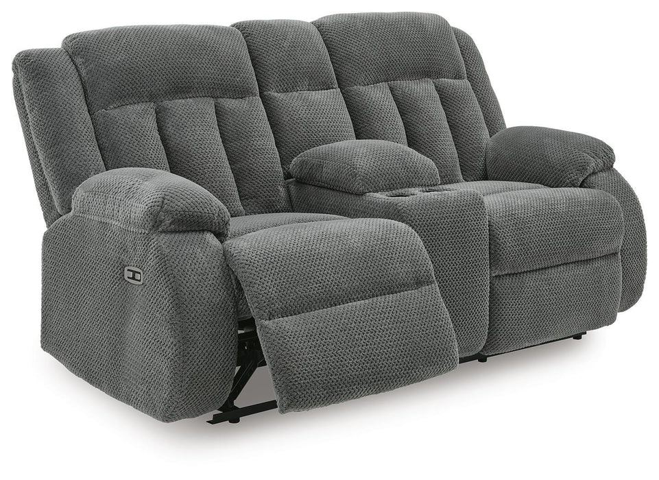 Five Star Furniture - Observation Power Reclining Loveseat with Console