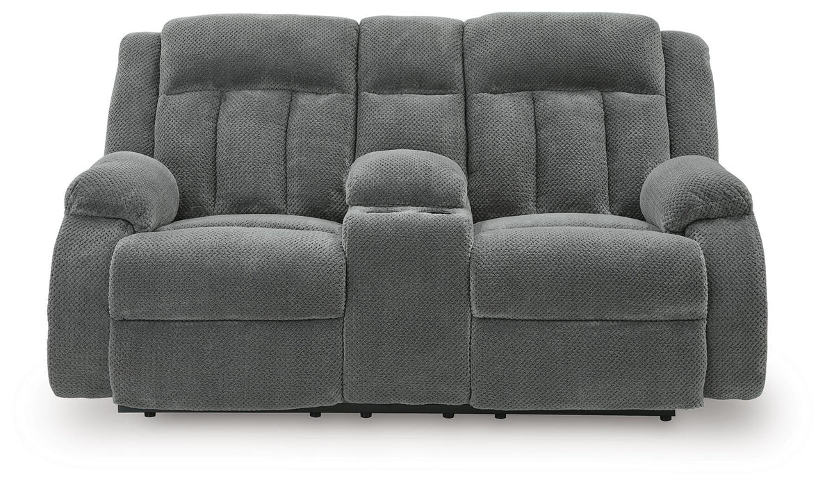 Five Star Furniture - Observation Power Reclining Loveseat with Console