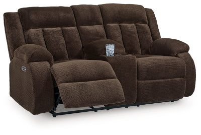 Five Star Furniture - Observation Power Reclining Loveseat with Console