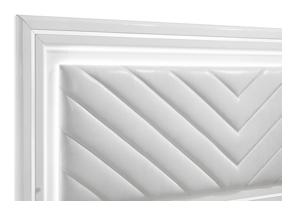 Five Star Furniture - Cassia Panel Bed with LED Lighting