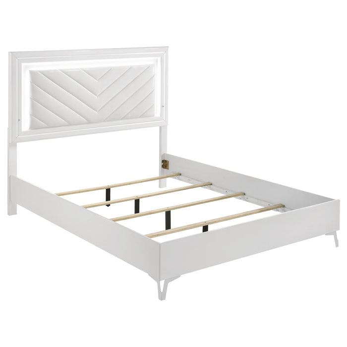 Five Star Furniture - Cassia Panel Bed with LED Lighting