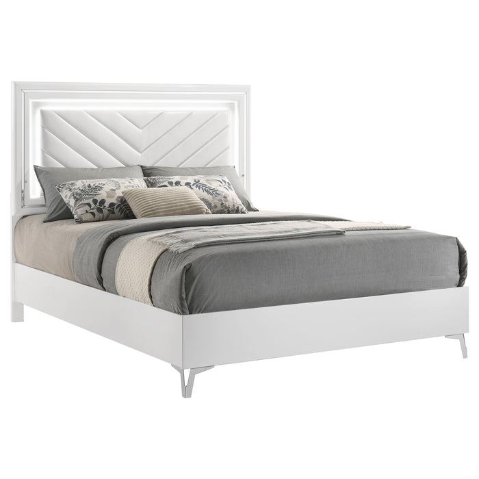 Five Star Furniture - Cassia Panel Bed with LED Lighting