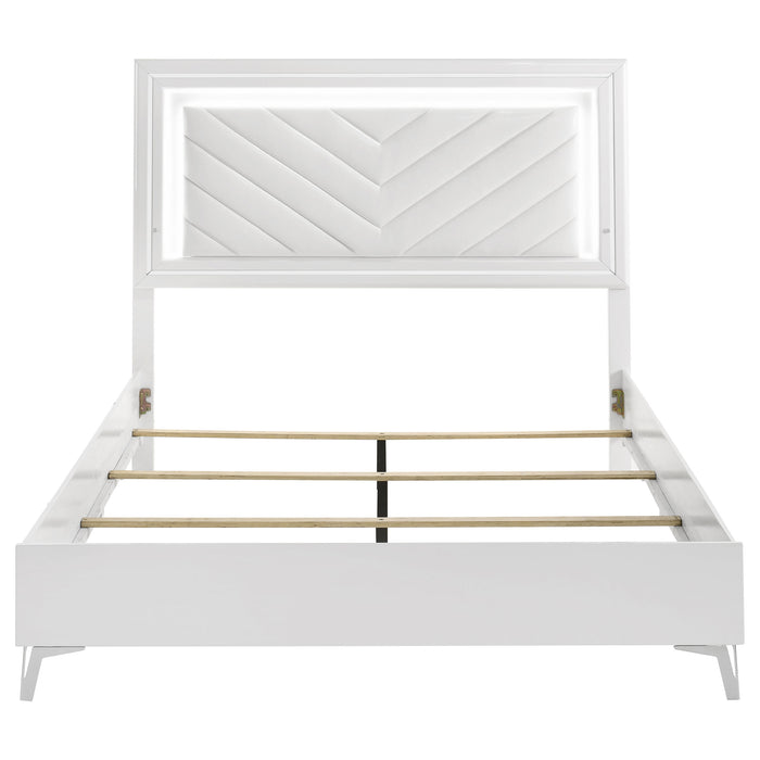 Five Star Furniture - Cassia Panel Bed with LED Lighting