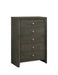 Five Star Furniture - Serenity 5-drawer Chest Mod Grey image