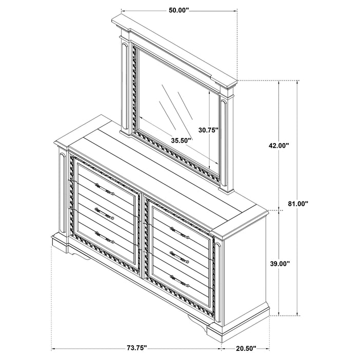 Five Star Furniture - McKinney Dresser with Mirror