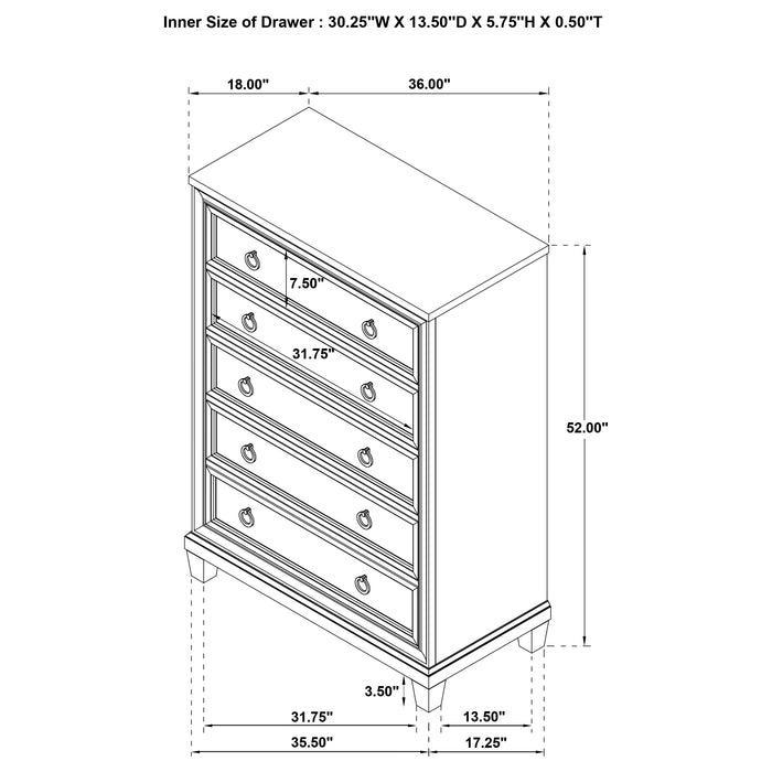Five Star Furniture - Pembroke Bedroom Set