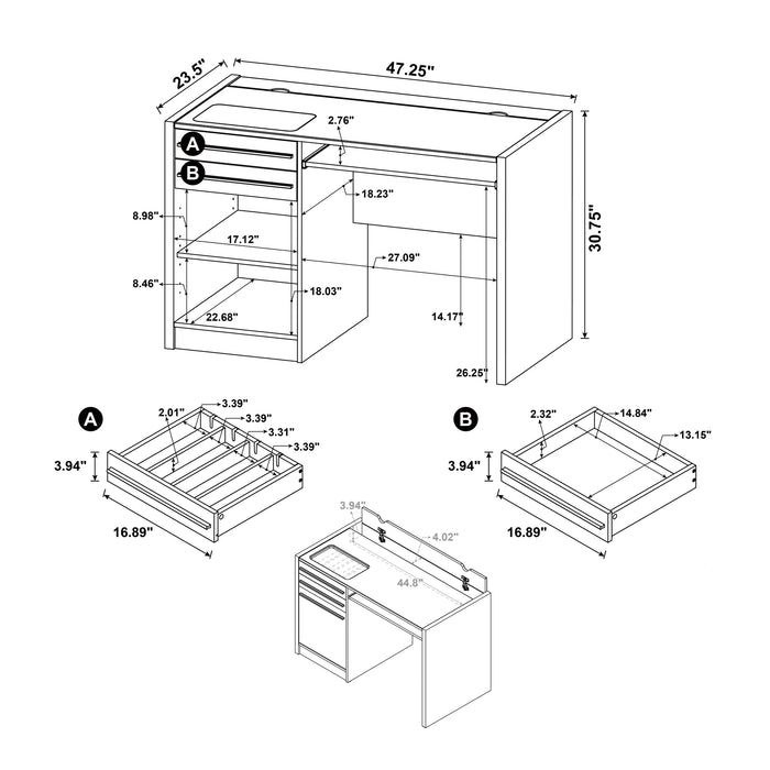 Five Star Furniture - Halston Computer Desk