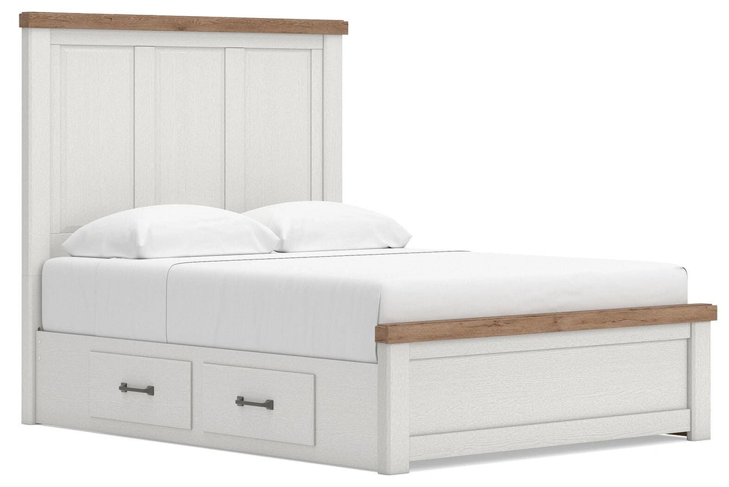 Five Star Furniture - Ashley Savonport Queen Panel Bed with Storage — Plus