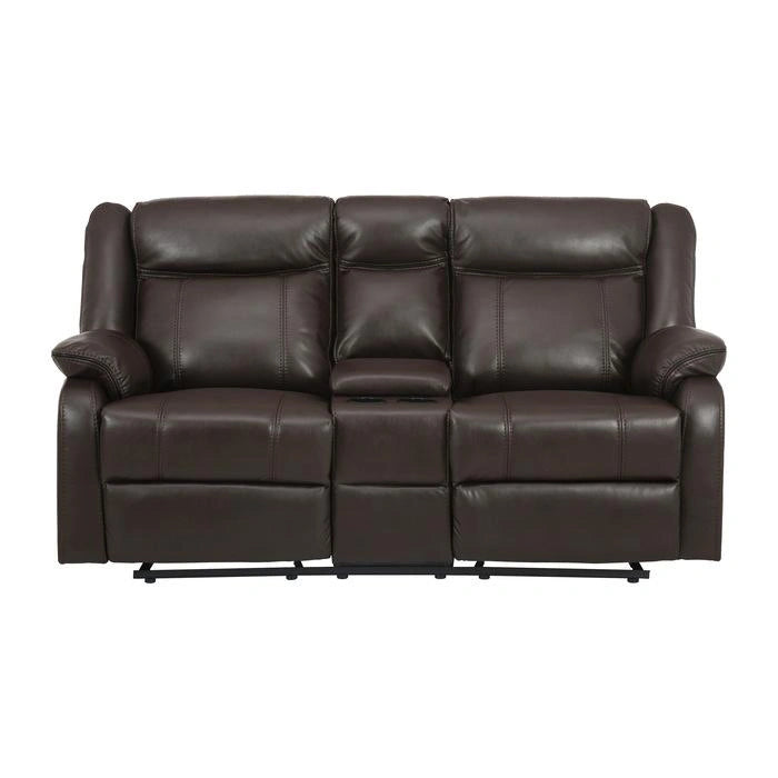 Five Star Furniture - Jude Double Glider Recliner Loveseat in Brown 8201BRW-2