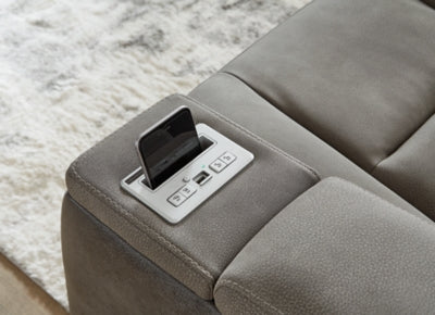 Five Star Furniture - Next-Gen DuraPella Power Reclining Loveseat with Console - Five Star Furniture & Mattress (GA)