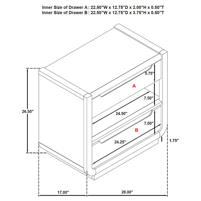 Five Star Furniture - Leandro Nightstand
