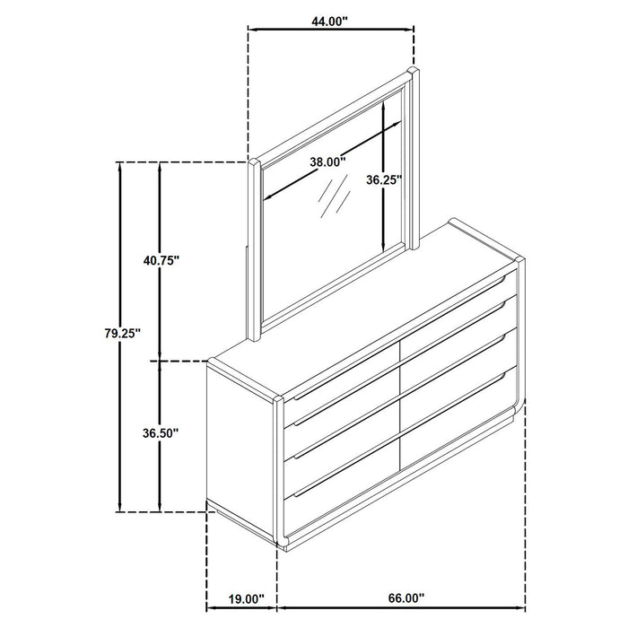 Five Star Furniture - Leandro Dresser with Mirror