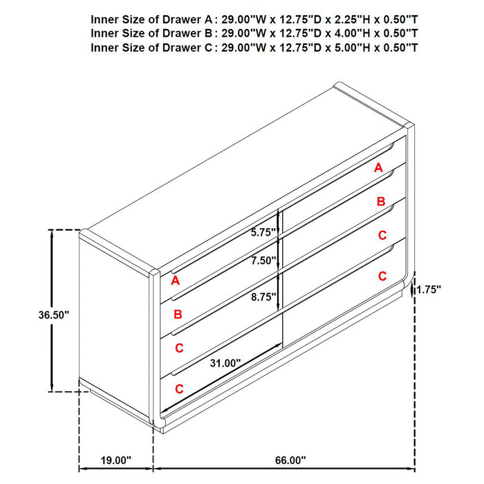 Five Star Furniture - Leandro Dresser