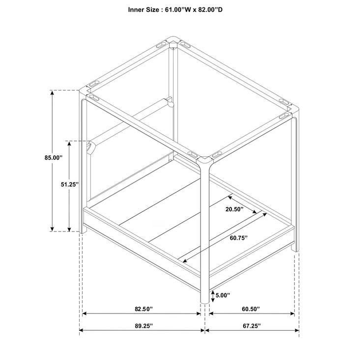 Five Star Furniture - Solano Canopy Panel Platform Bed
