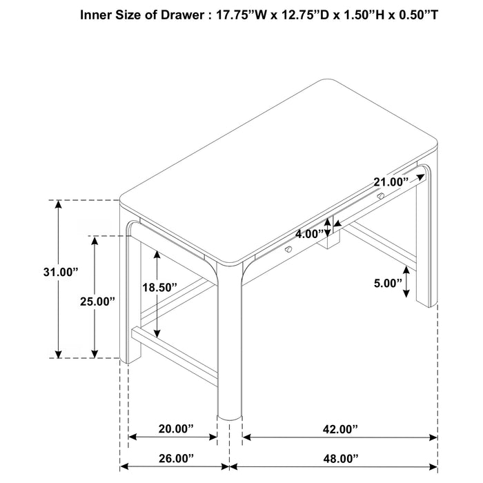 Five Star Furniture - Solano Makeup Vanity Table