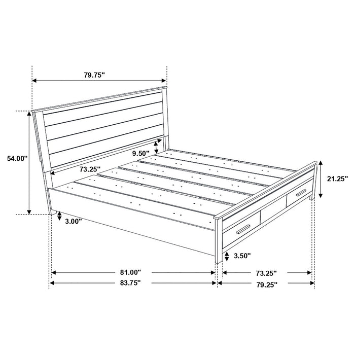 Five Star Furniture - Woodmont Panel Platform Storage Bed