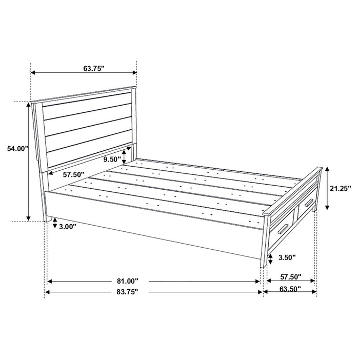 Five Star Furniture - Woodmont Panel Platform Storage Bed