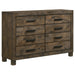 Five Star Furniture - Woodmont 8-drawer Dresser Rustic Golden Brown image