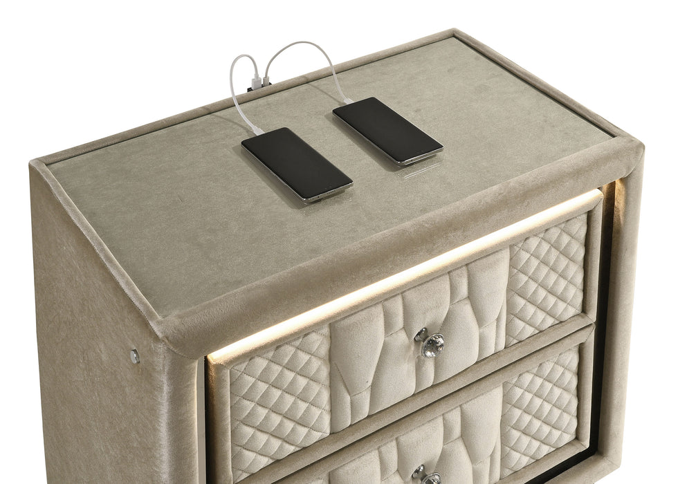 Five Star Furniture - Lorient Nightstand with LED Lighting