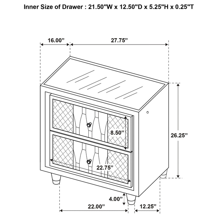 Five Star Furniture - Lorient Nightstand with LED Lighting