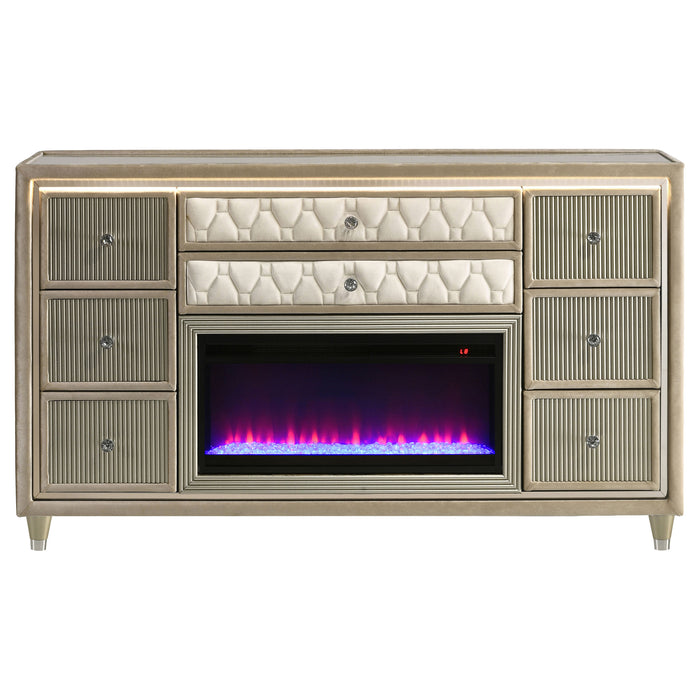 Five Star Furniture - Lorient LED Dresser with Flame Visualizer