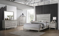 Five Star Furniture - Ramon 4-piece Eastern King Panel Bedroom Set Metallic Sterling image