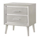 Five Star Furniture - Ramon 2-drawer Nightstand Metallic Sterling image