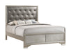 Five Star Furniture - Salford Eastern King Panel Bed Metallic Sterling and Charcoal Grey image