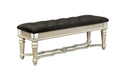 Five Star Furniture - Heidi Upholstered Bench Metallic Platinum image