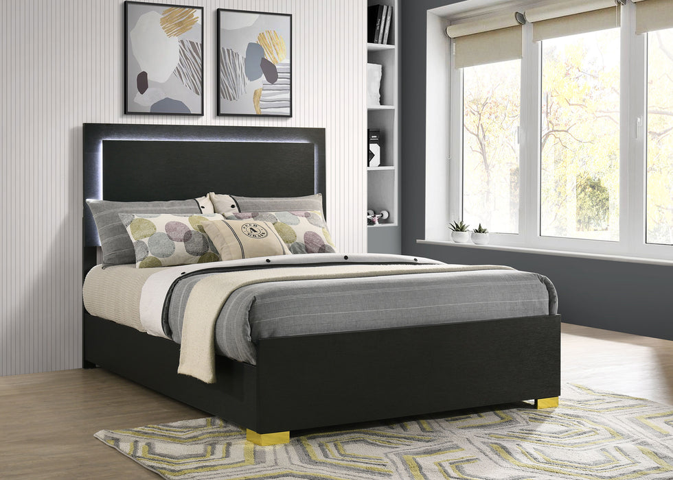 Five Star Furniture - Marceline Panel Bed with LED Lighting