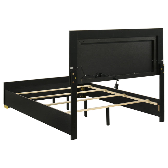 Five Star Furniture - Marceline Panel Bed with LED Lighting