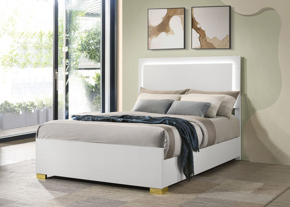Five Star Furniture - Marceline Panel Bed with LED Lighting