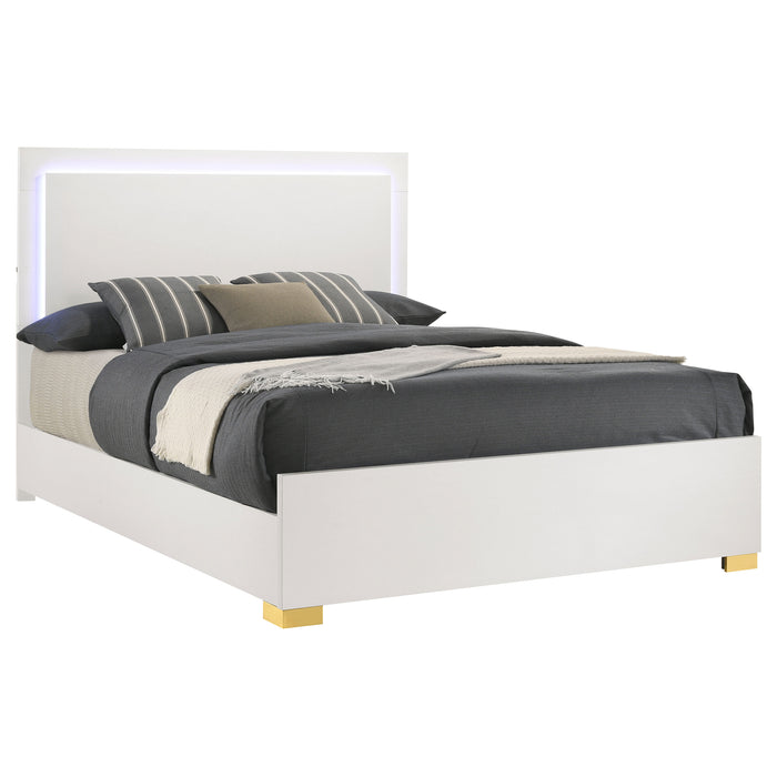 Five Star Furniture - Marceline Panel Bed with LED Lighting