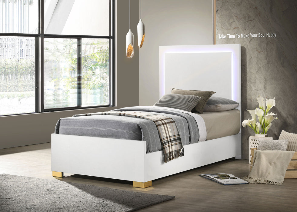 Five Star Furniture - Marceline Panel Bed with LED Lighting