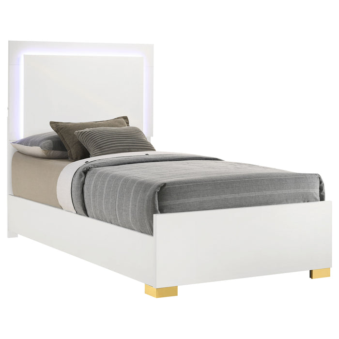Five Star Furniture - Marceline Panel Bed with LED Lighting