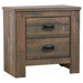 Five Star Furniture - Frederick 2-drawer Nightstand Weathered Oak image