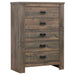 Five Star Furniture - Frederick 5-drawer Chest Weathered Oak image