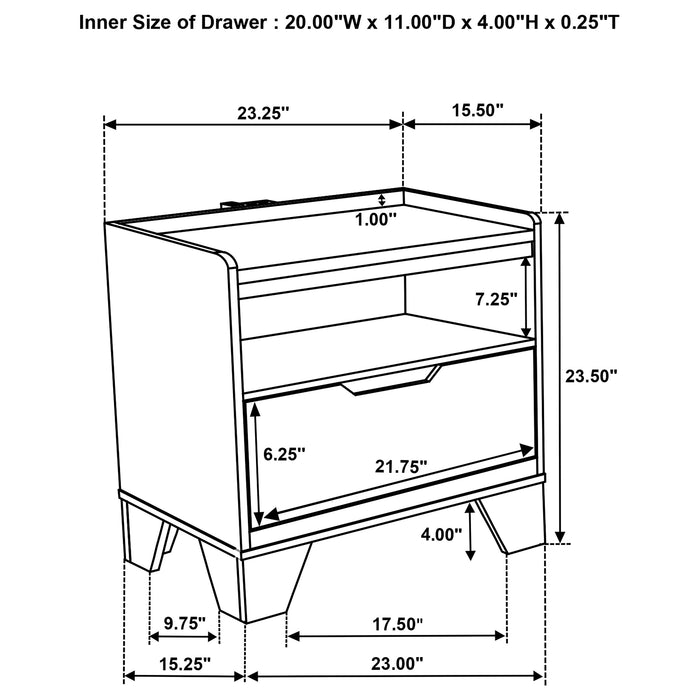 Five Star Furniture - Henderson Nightstand with LED Lighting