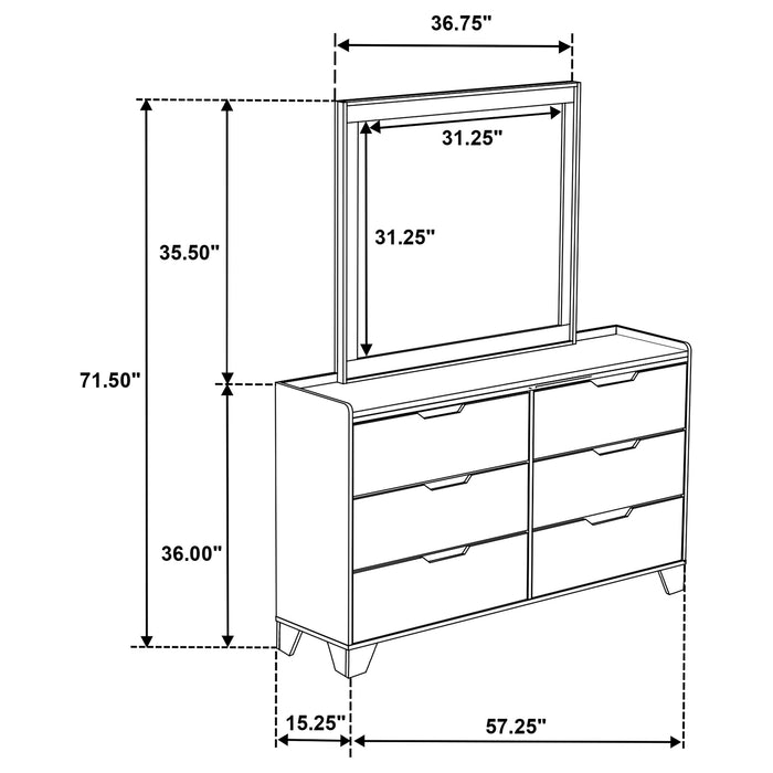 Five Star Furniture - Henderson Dresser with Mirror
