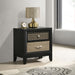 Five Star Furniture - Valencia 2-drawer Nightstand Light Brown and Black image
