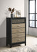 Five Star Furniture - Valencia 5-drawer Chest Light Brown and Black image