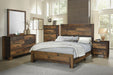 Five Star Furniture - Sidney 4-piece Queen Panel Bedroom Set Rustic Pine image