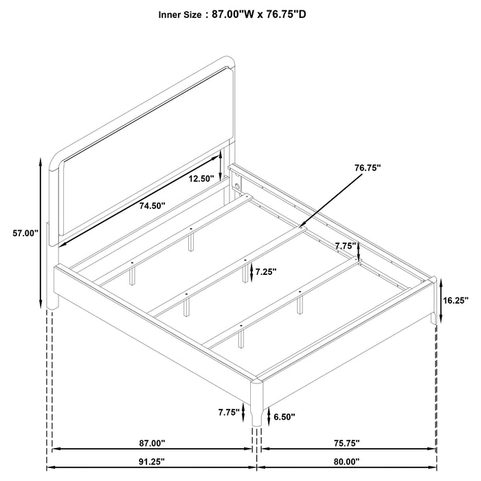 Five Star Furniture - Maderia Panel Bed