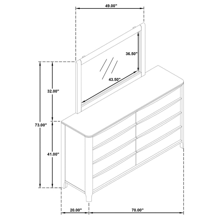 Five Star Furniture - Maderia Dresser with Mirror