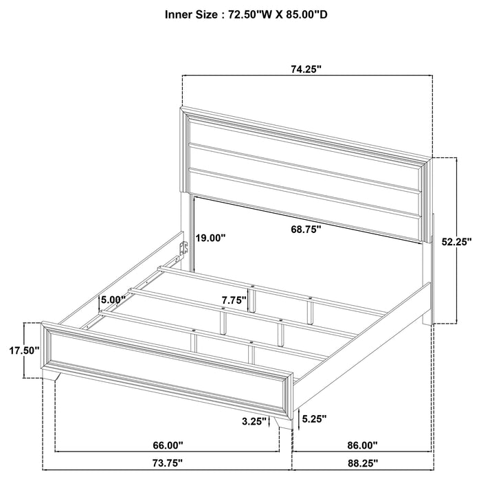 Five Star Furniture - Wright Panel Bed